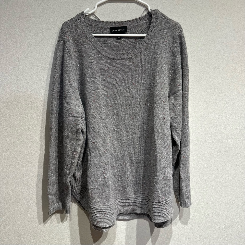 Lane‎ Bryant Gray Long Sleeve Sweater Size 18/20